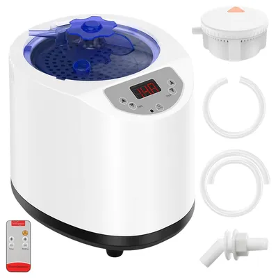 Produktbild von Saunadampfer, 1200 W tragbarer Saunadampfer (3 l), 15 Heizstufen, Innenraum aus Edelstahl 304, mit Fernbedienung, für Home Spas