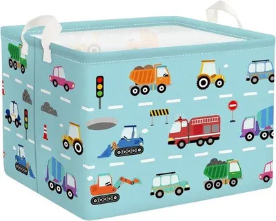 Produktbild von Faltbarer Wäschekorb für Kinder, 36 Liter – Spielzeugkorb, ideal für Spielzeug, Werkzeug, Aufbewahrung von Spielzeug, Kleidung, Bastelmaterialien, für Jungen, Badezimmer