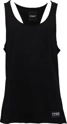 Produktbild von 2155AB canotta uomo PYREX RAW CUT schwarz Baumwolle t-shirt ärmellos Mann