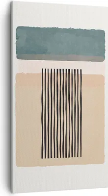 Produktbild von Bild auf Leinwand - Leinwandbild - Einteilig - Abstraktion Grafik Linien - 45x80cm - Wand Bild - Wanddeko - Wandbilder - Leinwanddruck - Bilder - Wanddekoration - Leinwand bilder - PA45x80-5034