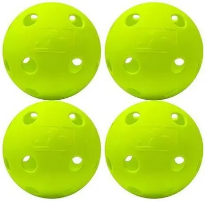 Obrázek produktu pro Franklin MLB Indestruct-A-Ball Durable Softball Wiffle Ball Yellow (4 balení)