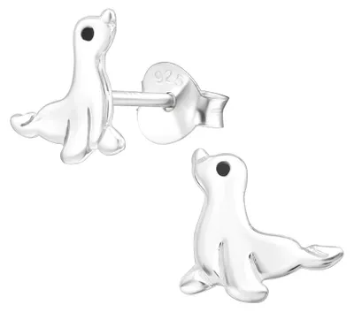 Produktbild von Ohrstecker Seehund: Kinder Ohrringe Silber 925