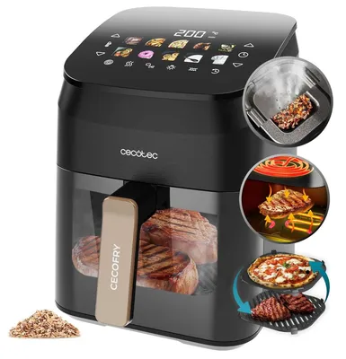 Zdjęcie produktu dla Frytkownica beztłuszczowa Frytownica powietrzna Grill - 4,5 l - 1900 W - Z wędzarnią