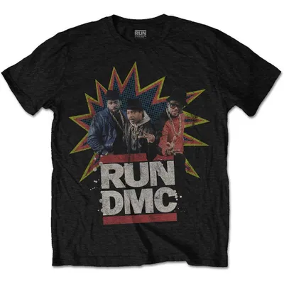 Produktbild von Run DMC T-Shirt POW! Uni Black L