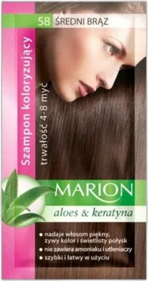 Zdjęcie produktu dla Marion Szampon Koloryzujący 58 Średni Brąz