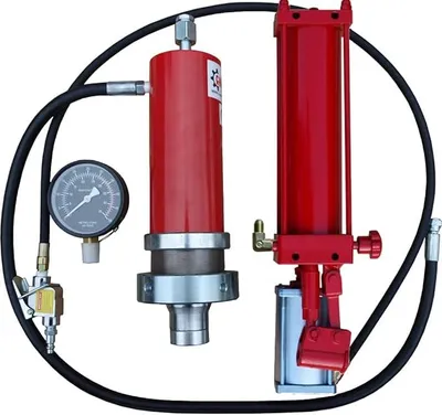 Produktbild von Werkstattpresse Satz 30T Hydraulikpumpe Druckluft Hydraulikzylinder Manometer