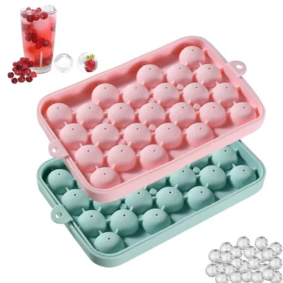 Produktbild von Set mit 2 Eiswürfelformen aus Silikon