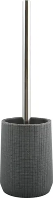 Produktbild von MSV Toiletten-/WC-Burstenhalter - Kunststein/Metall - dunkelgrau - 35 cm