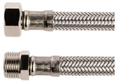 Produktbild von Anschluss-Schlauch für Wasserhahn | 3/8 x 3/8 Zoll x 300 mm | Flexibler Verbindungsschlauch
