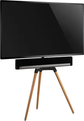 Immagine prodotto di EasyLife - Accessori Supporto per Soundbar di Design STAFFELEI Supporto TV a treppiede, con funzione girevole a 140°, finitura nera di alta qualità e resistente