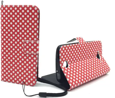 Produktbild von Handyhülle Tasche für Handy Acer Liquid Z530 Polka Dot Rot