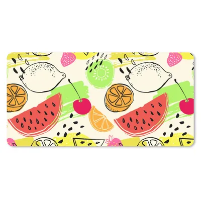 Produktbild von MuchoWow® Mauspad Mousepad Obst - Schablonen - Farbe 60x30 cm - Mousepads - Maus Mat - Pad - Mausunterlage - Nachhaltig