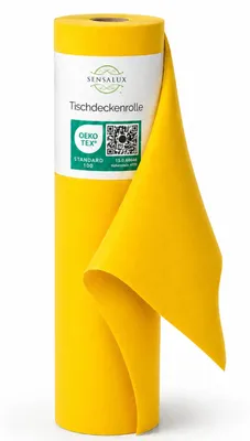 Produktbild von Sensalux Tischdeckenrolle, 1m x 25m Gelb