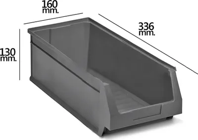 Obrázek produktu pro Stohovatelná zásuvka šedá Nº53 336x160x130 mm.