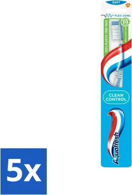 Immagine prodotto di Spazzolino Aquafresh Clean Control Soft - confezione risparmio - 5 pezzi