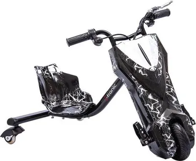 Image de Tricycle électrique à trois roues - Couleur vive - Moteur puissant 36V - Dimensions : 95 x 60 x 60 cm - Noir
