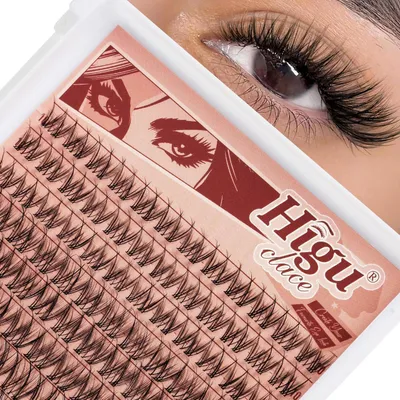 Obrázok produktu pre Umelé riasy Manga Cluster, 144 kusov, dĺžka 10-18 mm, tvar C, s neviditeľným pásikom