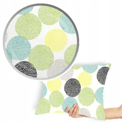 Obrázek produktu pro Dekorativní povlak na polštář Designpremium, bavlněný, barevný, pruhovaný, 40x60 cm