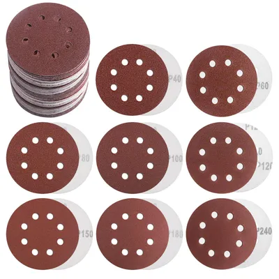 Immagine prodotto di 80 dischi abrasivi da 125 mm per levigatrice orbitale
