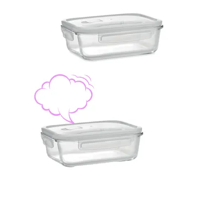 Produktbild von Glas Frischhaltedose Set mit Deckel - 2x Vorratsdosen in  - auslaufsicher hitzebeständig kältebeständig - Glasbehälter Boxen