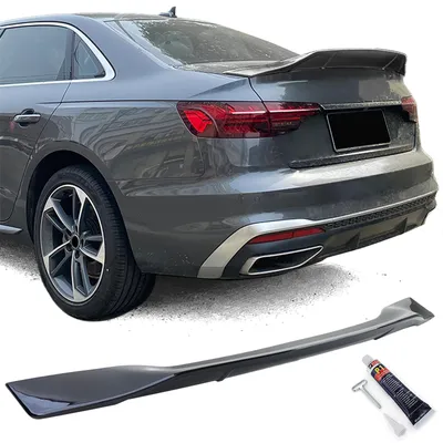 Zdjęcie produktu dla Tylny spojler Ducktail czarny połysk do Audi A4 8W B9 sedan 2015–2022