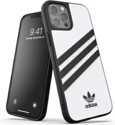 Produktbild von Adidas 3-Stripes, Cover, Apple, iPhone 12 Pro Max, 17 cm (6.7"), Schwarz, Weiß