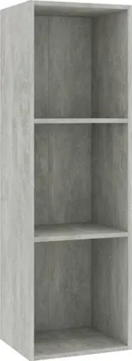 Produktbild von vidaXL Bücherregal/TV-Schrank Betongrau 36x30x114 cm Holzwerkstoff