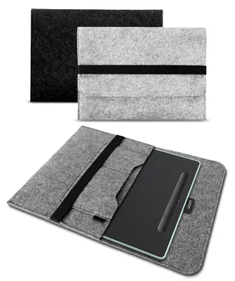 Produktbild von Sleeve Tasche für Wacom Intuos M / 2025 Hülle Grafiktablett Filz SchutzhülleNotebook Sleeve Farbe:Grau