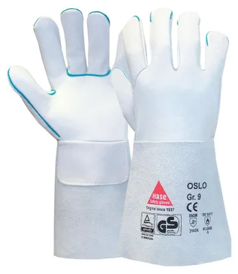 Produktbild von Hase Oslo Schweißerhandschuh aus Rindnarbenleder Größe 11 6 Stk