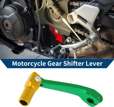 Image de Levier De Changement De Vitesse Pliable Pour Moto Pour Honda Crf150F 2003-2017 En Alliage D'Aluminium Bras De Levier De Changement De Vitesse Vert Doré
