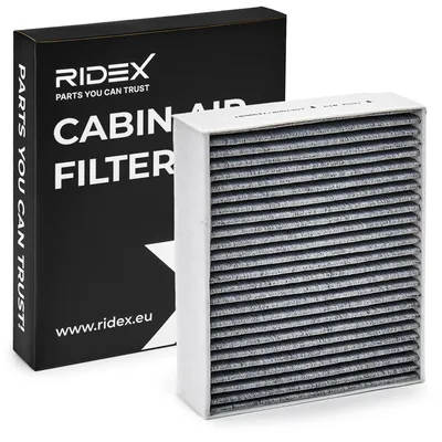 Produktbild von RIDEX 424I0059 Aktivkohle Innenraumfilter Pollenfilter für SMART FORTWO Coupe (451) für MITSUBISHI COLT VI (Z3A, Z2A)