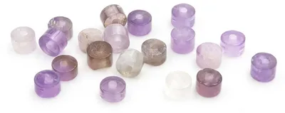 Produktbild von Vintageparts Heishiperlen aus Amethyst lila 4 mm, 20 Stück