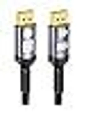 Produktbild von 80Gbps DisplayPort Kabel 2.1 4.5M, DP Kabel für 16K@60Hz 8K@240Hz, 4K@540Hz 360Hz 240Hz Kompatibel mit HDR HDCP 2.3 DSC FreeSync G-Sync Grafikkarten RTX 5090 4090 PC