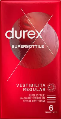 Imagen del producto de Preservativos Durex Supersutil, Caja De 6 Unidades