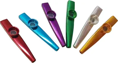 Obrázek produktu pro Kazoo z kovu Hudební nástroje Kazoo z hliníkové slitiny pro děti Mini s membránou Na párty