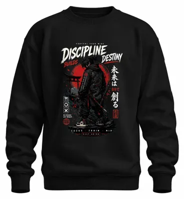 Immagine prodotto di Felpa con cappuccio, modello "Samurai Drache Y2K Japan Bushido", colore nero, taglia S