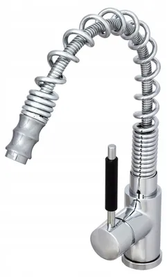 Produktbild von Granitan | HAND - Küchenarmatur - Ausziehbarer Auslauf - 360° schwenkbar - Chrom - Messing - Keramikkopf