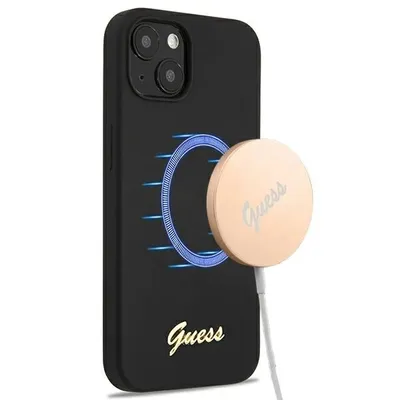 Obrázek produktu pro Guess GUHMP13MLSLMGBK pouzdro pro iPhone 13 6,1", černé, tvrdé, silikonové
