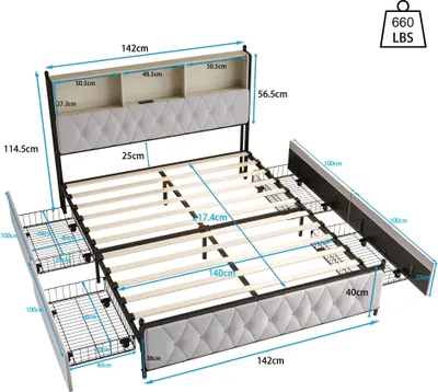 Obrázok produktu pre Čalúnená posteľ – dvojposteľ 160 x 200 cm – s úložným priestorom – zamatový poťah – drevený rám – moderný dizajn