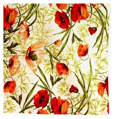 Produktbild von Tischset / Platzdeckchen Mohn 100% Baumwolle 35 x 50 cm