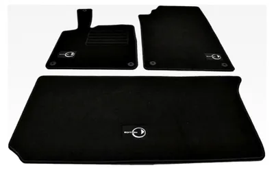 Produktbild von Velours Fußmatten Set für Smart Fortwo 451 Coupe und Cabrio (alle Modelle) ab Bj. 03/2007-2014 schwarz