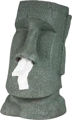 Image de Distributeur de mouchoirs, dimensions 31,5 x 18 x 19 cm, couleur grise, pour un usage domestique