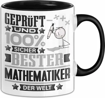 Produktbild von Mathematiker Geschenk Lustiger Spruch für Mathematiker Geschenkidee Bester Mathematiker Der Welt (Schwarz)