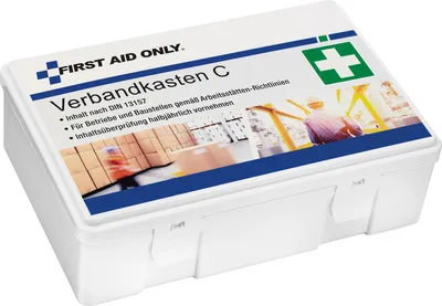 Immagine prodotto di FIRST AID ONLY P-10018 EU FIRST AID ONLY kit di primo soccorso C secondo DIN 13157, bianco
