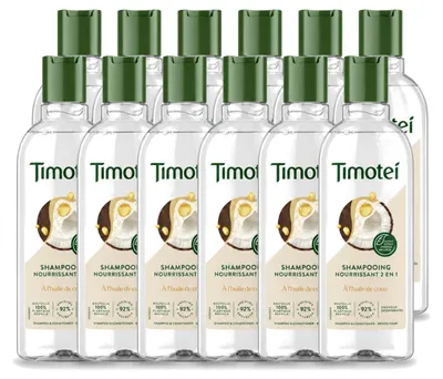 Obrázok produktu pre 12 ks šampónu Timotei 2 v 1, vyživujúci - 300 ml - výhodný balík
