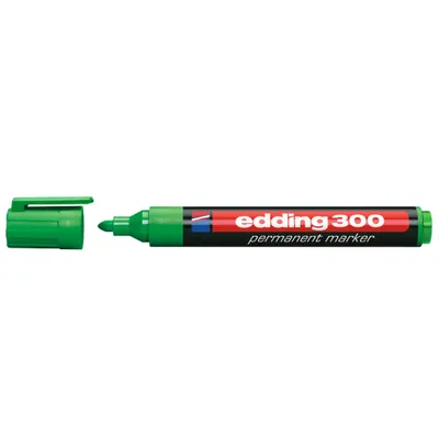 Produktbild von edding 300 Permanentmarker grün 1,5 - 3,0 mm, 10 St.