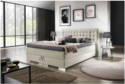 Productafbeelding van Graue Betten Boxspringbett inkls. Matratze Toppe Komplett Schlafzimmer Bett