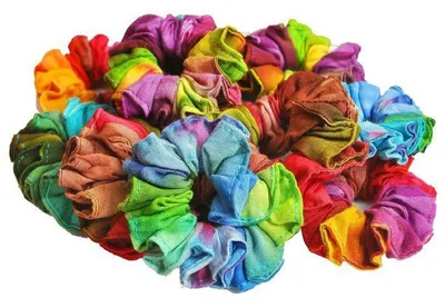 Produktbild von Haargummi aus Batik-Stoff