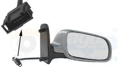 Obrázek produktu pro VAN WEZEL 5879818 Vnější zrcátko, pravé, pro VW SHARAN (7M8, 7M9, 7M6), konvexní, vyhřívané, s základním nátěrem