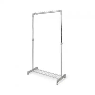 Obrázok produktu pre stojan na oblečenie 85 x 43 x 102/170 cm oceľ sivá/strieborná